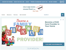 Tablet Screenshot of childcarecounciloc.org